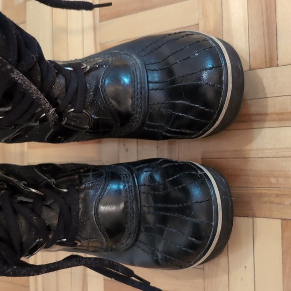 Sorel Tofino black glitter sparkle waterproof winter boots size 6 - Picture 8 of 12